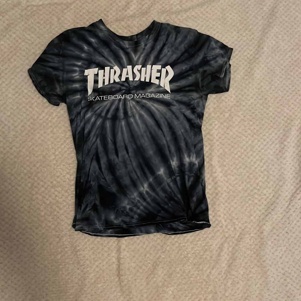 thrasher tie-dye shirt